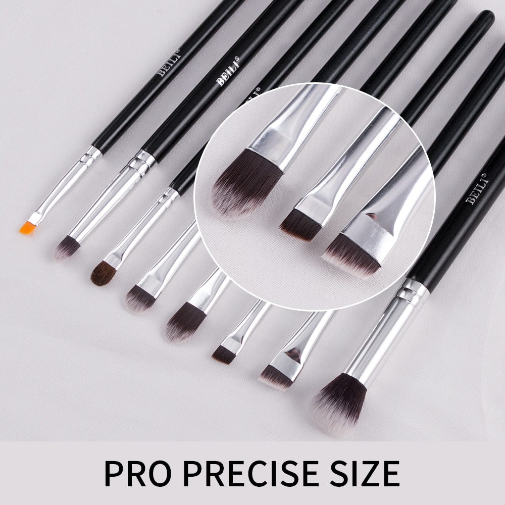 Goat Hair Eye Makeup Brushes 15 Pcs Set