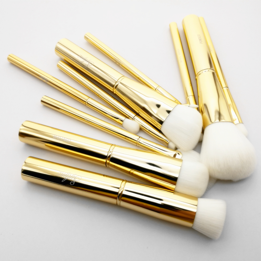 Metal Makeup Brushes Set