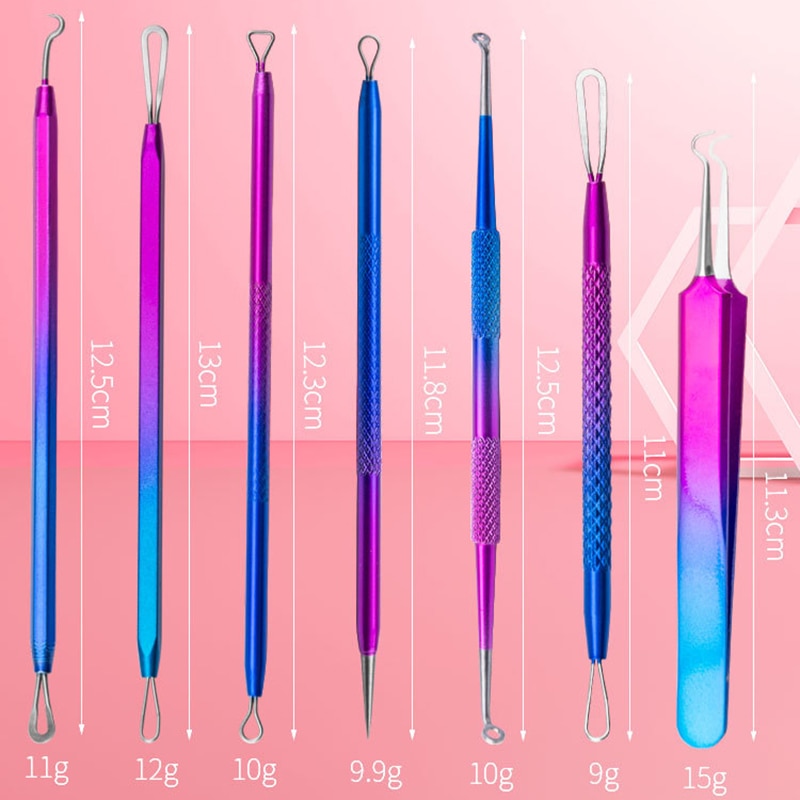 Multicolored Acne Pimple Needle