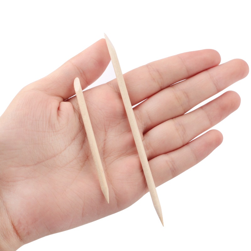 Wooden Nail Art Sticks 100 Pcs Set